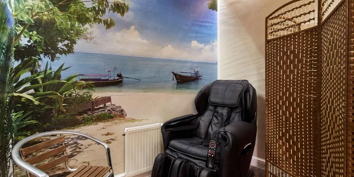 V rámci balíčku si můžete vybrat i relaxaci v masážním křesle. 