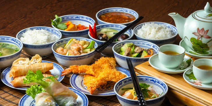 Degustačné vietnamské menu Morské plody
