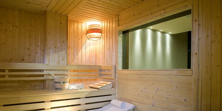 Každý den si vychutnáte 2 hodiny relaxace ve wellness. 