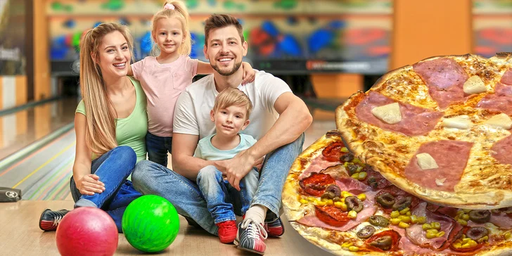 Koulí celá rodina: Zahrajte si bowling ve stylovém podniku & vychutnejte si pizzu