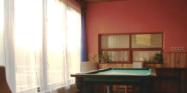 Ve chvílích volna si můžete zahrát billiard.
