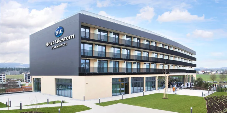 Best Western hotel kúsok od Linzu: regionálne raňajky alebo polpenzia, saunový svet