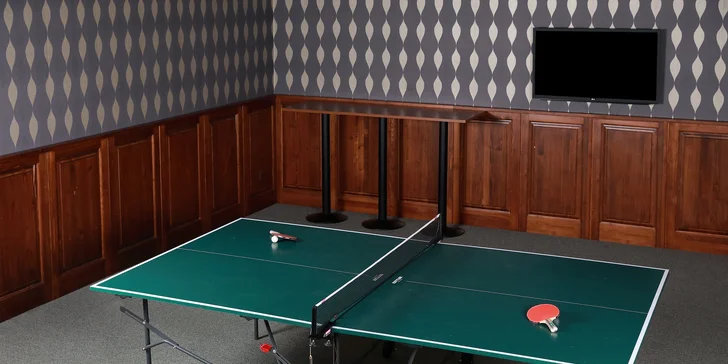 A po výletu si můžete zahrát stolní tenis nebo třeba kulečník.