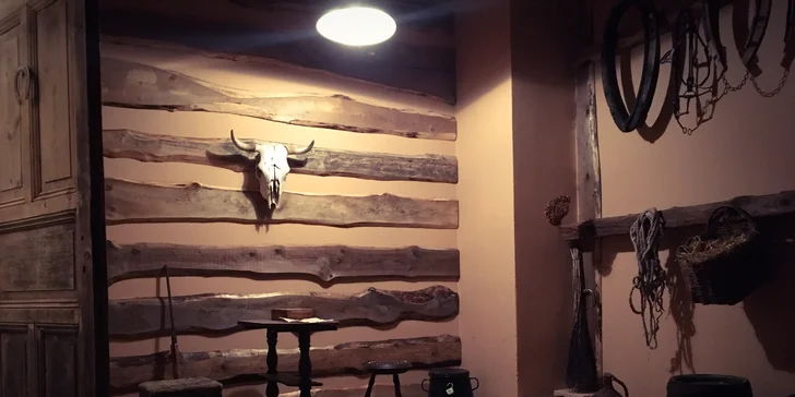 Pokud máte rádi western, budete v této místnosti ve svém živlu.
