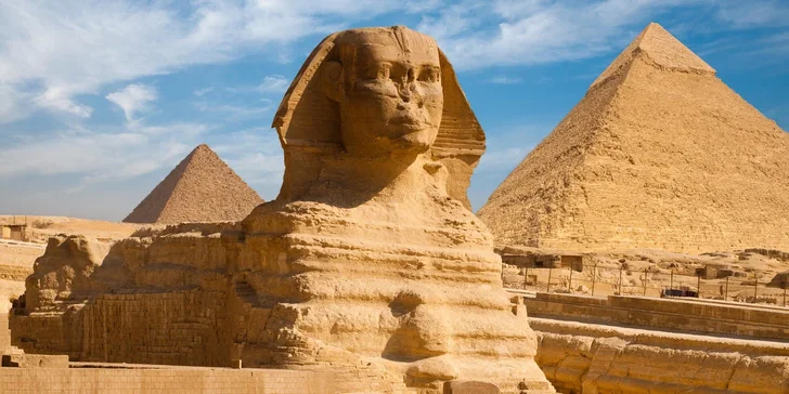 Čeká vás prohlídka Velkých pyramid v Gíze a Sfingy i výlet do fascinujícího Údolí králů.
