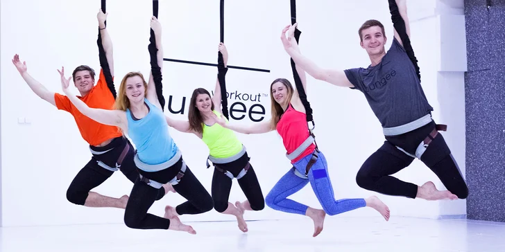Na výběr je 1, 3, 5 nebo 10 lekcí bungee workout, bungee fit nebo bungee easy.