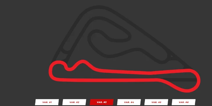 TESTOVACÍ OKRUH SLOVAKIA RING (variant č. 3)