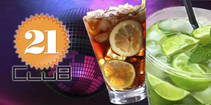 89 Kč za TŘI míchané drinky Cuba Libre nebo Mojito v legendárním Clubu 21. Zábava s přáteli a výbornými koktejly se slevou 67 %.