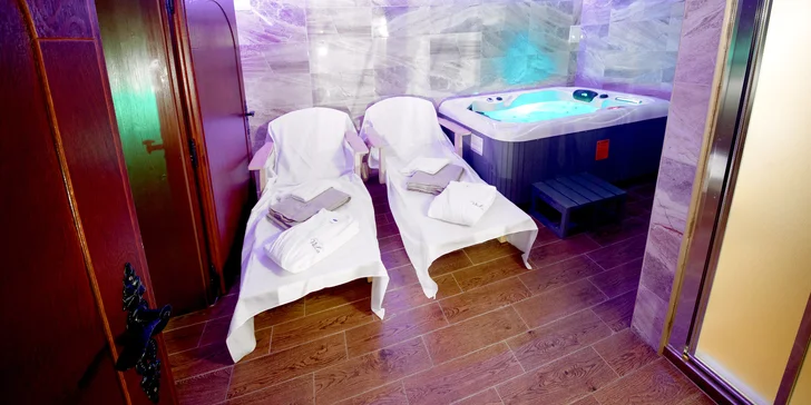 Součástí některých variant pobytu je i privátní wellness – ideální odměna po horské túře.