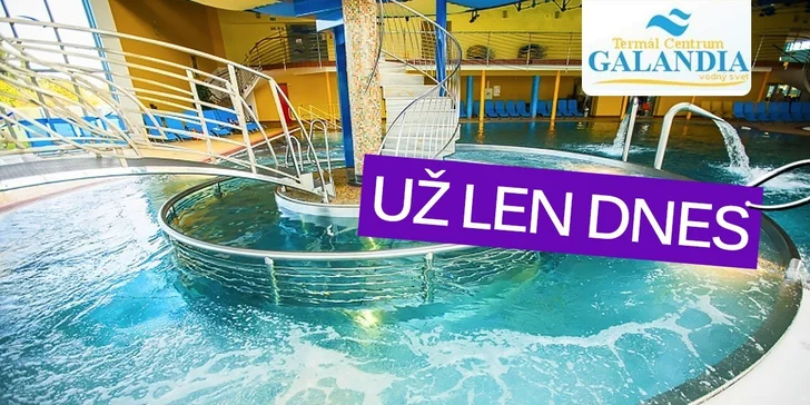 Vodná zábava nekončí ani na jeseň! Vstupy do Galandie!