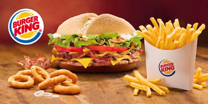 Nabité burgerové menu s bezedným nápojem v Burger King®