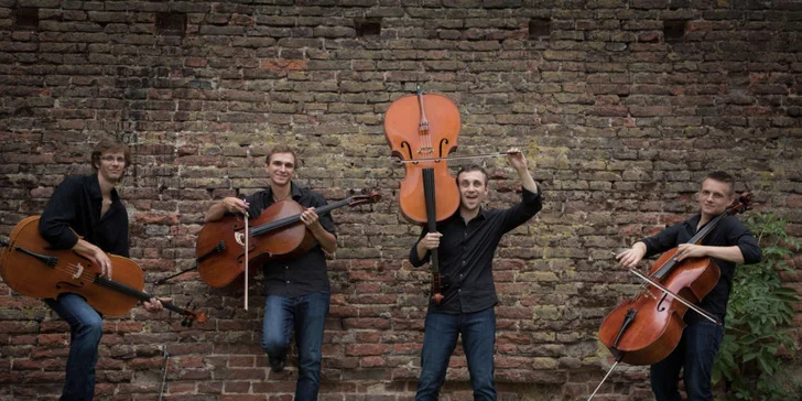 Své dokonalé umění vám tu předvede český soubor čtyř violoncellistů Prague Cello Quartet.