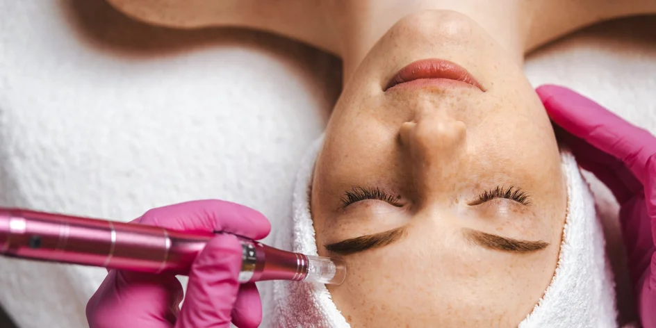 Čistenie pleti, ošetrenie galvanickou žehličkou alebo microneedling