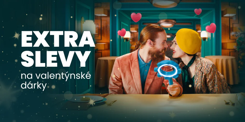 Vytočte si každý den EXTRA SLEVY na dárky k Valentýnu