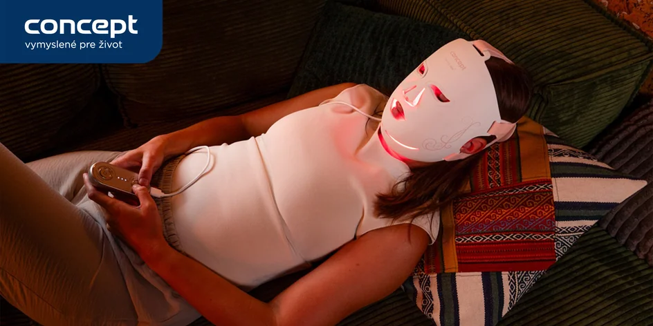 Domáce fototerapeutické ošetrenie: ergonomická silikónová LED maska 3 režimami