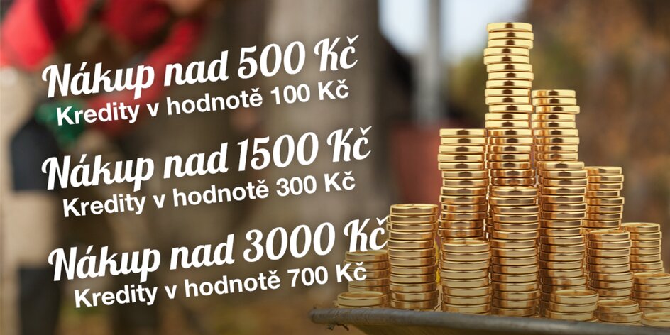 Kreditopad! Shrábněte kredity za vaše nákupy!