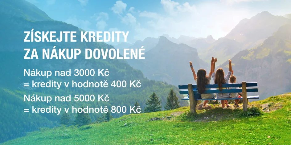 Pořiďte si dovolenou a získejte až 800 Kč. Roztočte letní kredity!