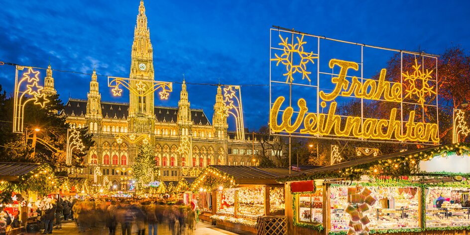 Výlet autobusem na vánoční trhy a nákupy ve Vídni