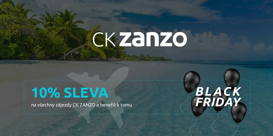 Na Zanzu vypukl Black Friday! 10% sleva na všechny zájezdy