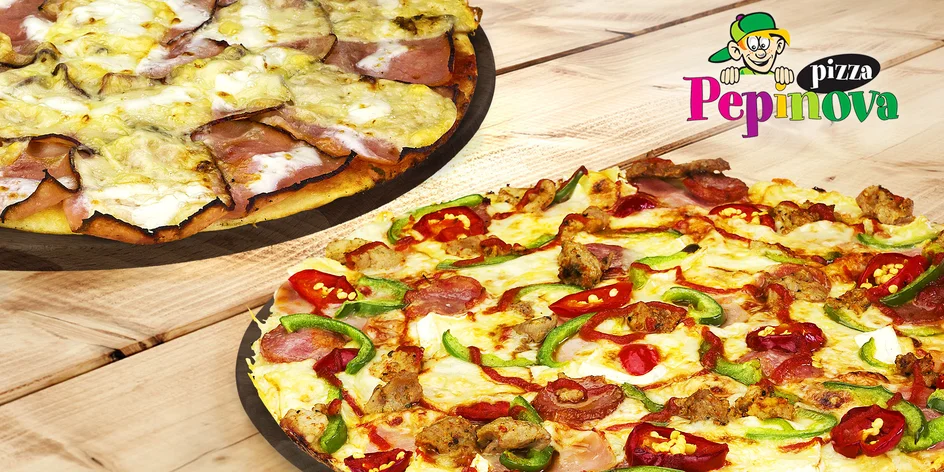 2× Pepinova pizza s rozvozem: výběr ze 16 druhů