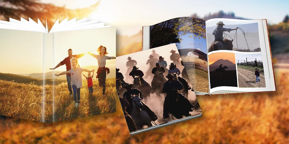 Fotokniha vo formáte A4 či A5 s 32 až 200 stranami