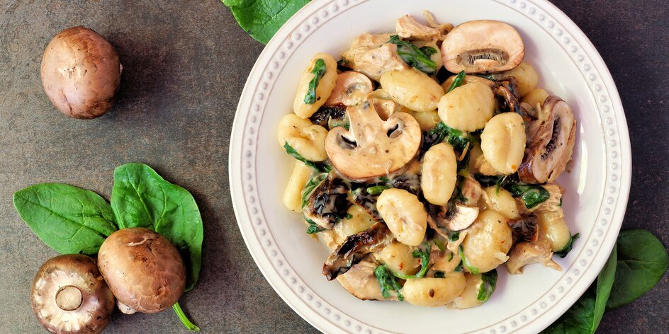 Recept na gnocchi s houbovou omáčkou. Udělejte si doma tu pravou Itálii!
