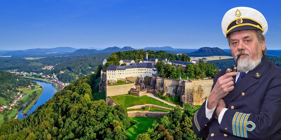 Saské Švýcarsko lodí: Königstein a Kurort Rathen