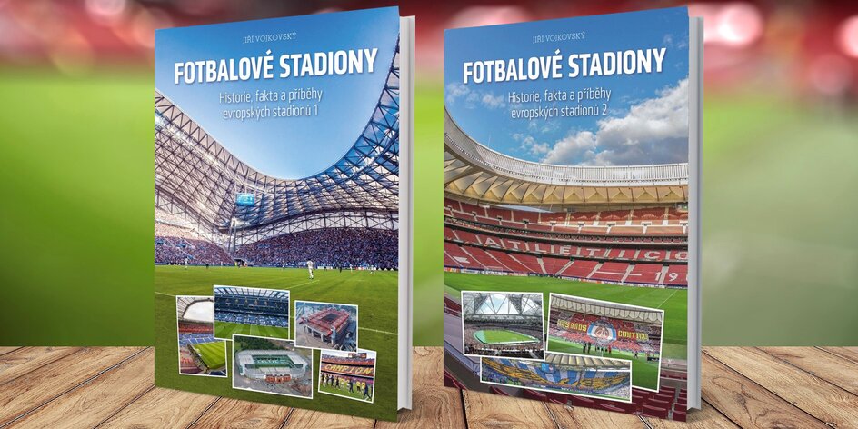 Fotbalové stadiony: dva díly unikátní knihy
