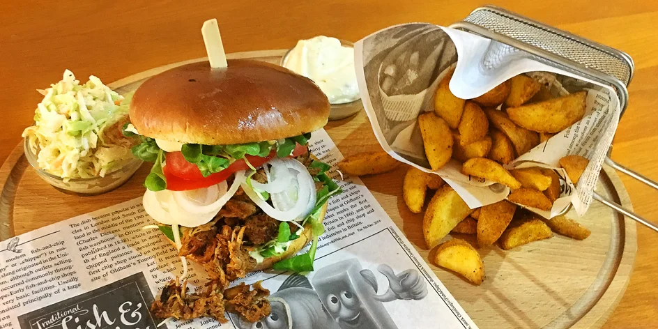 Burger z trhaného masa nebo cheese burger pro 1 i 2