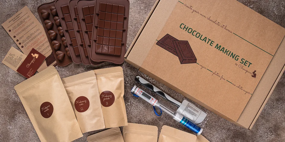 Vyrobte si čokoládu: sada se vším, co je třeba