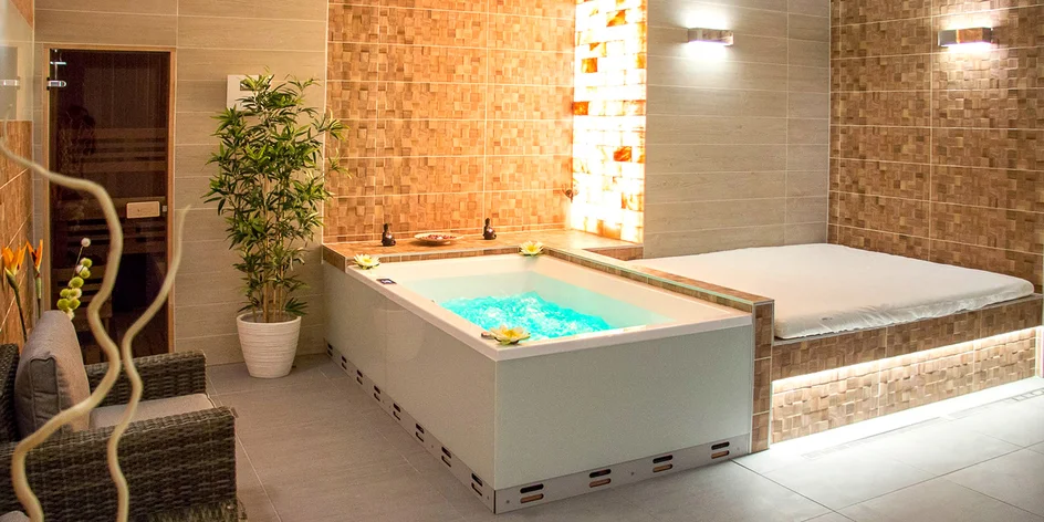Romantika v privátním wellness pro dva: 90-120 min.