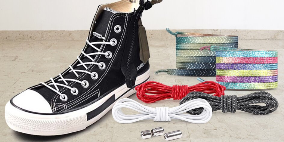 Elastické tkaničky do bot v mnoha barvách