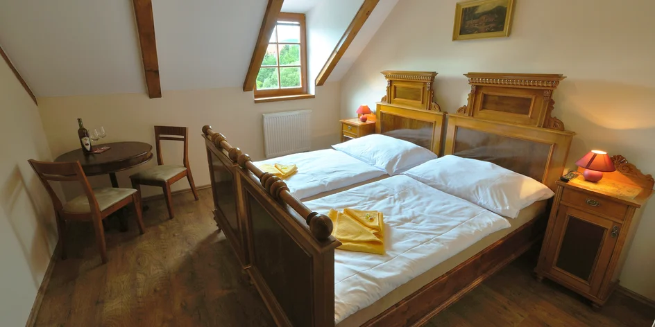 Český Krumlov: penzion se snídaní, 5 minut od centra