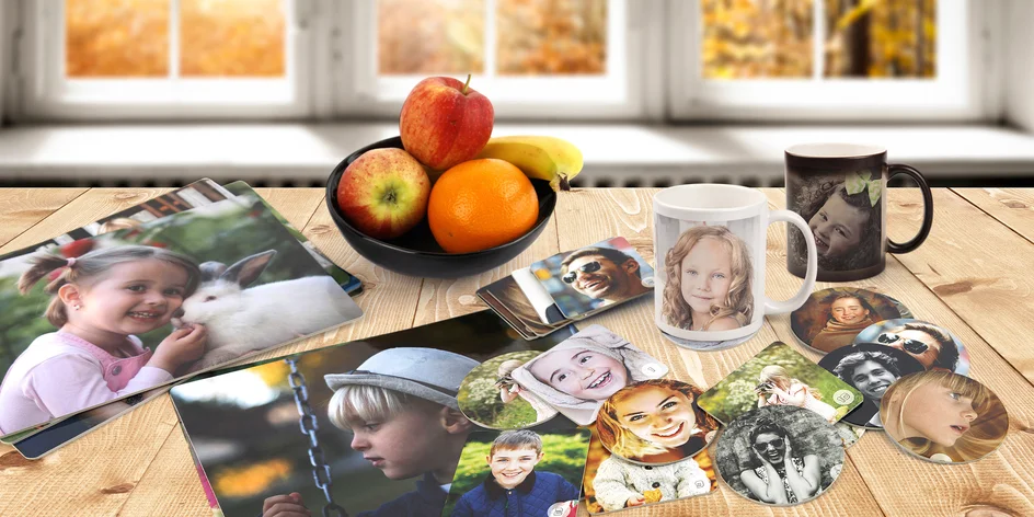 Prostírání, podtácky a hrnky s vlastní fotografií