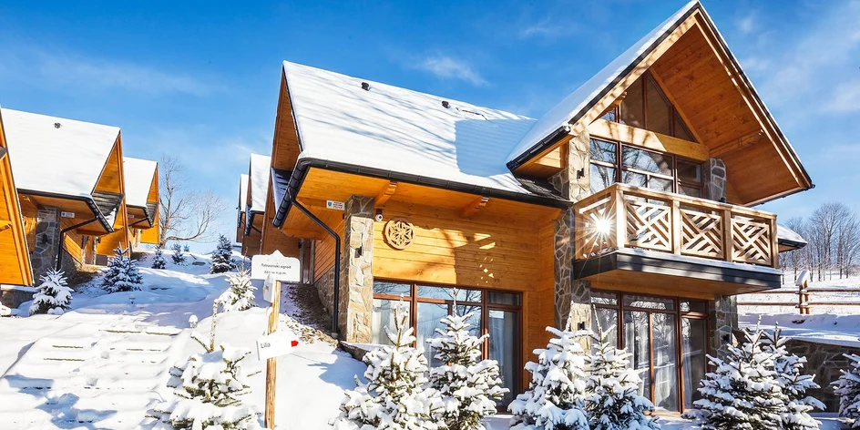 Luxusní domky v Zakopaném s výhledem na Tatry