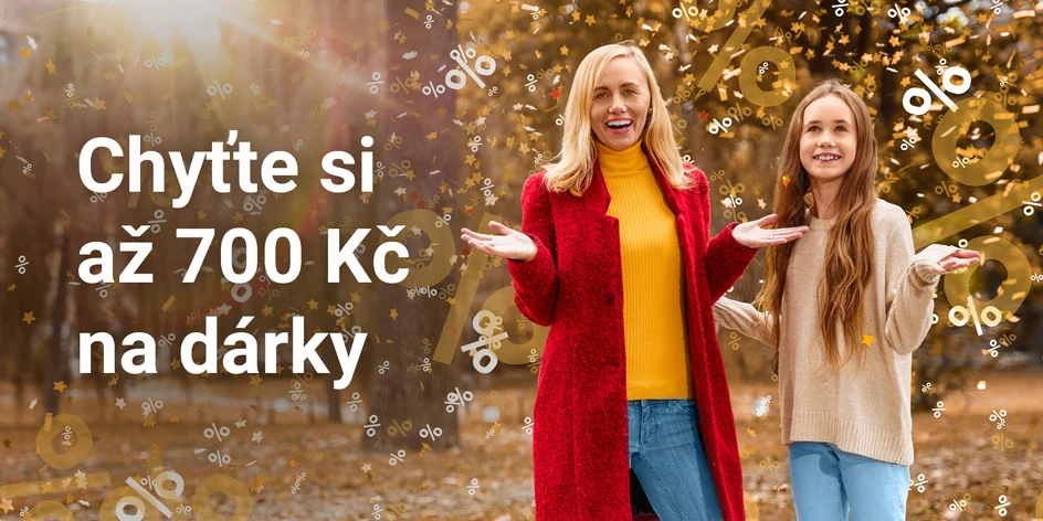 Kreditopad je tady! Chyťte si podzimní slevu a ušetřete až 700 Kč za dárky