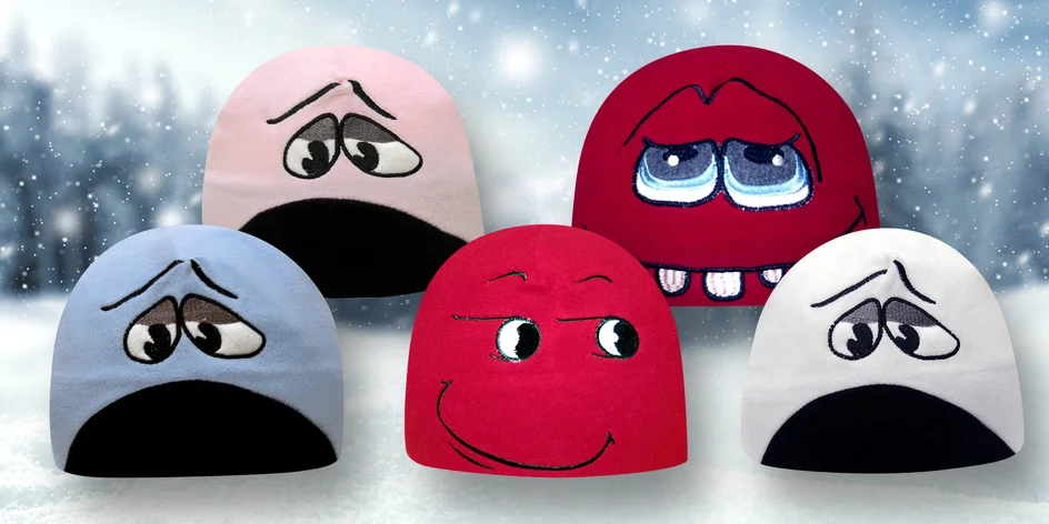 Originální fleecové čepice Mess pro větší děti