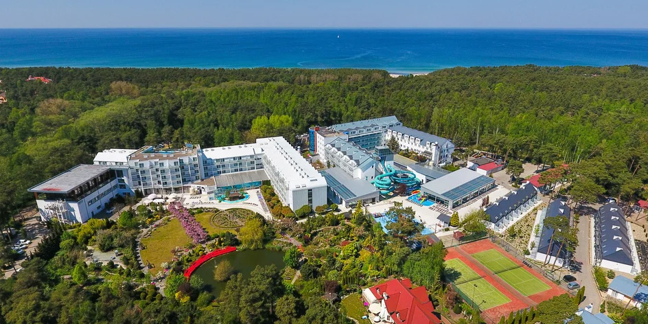 Prázdninový resort u Baltu s obřím aquaparkem a jídlem