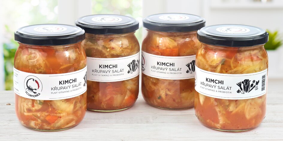 Korejská pochoutka plná zdraví: 2x 480g balení kimchi