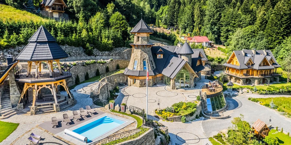 Polské Beskydy: eko hotel s jídlem, vířivkou a saunou