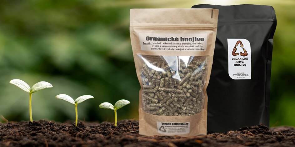 Organická hnojiva: sypká, granulovaná i na pokojovky