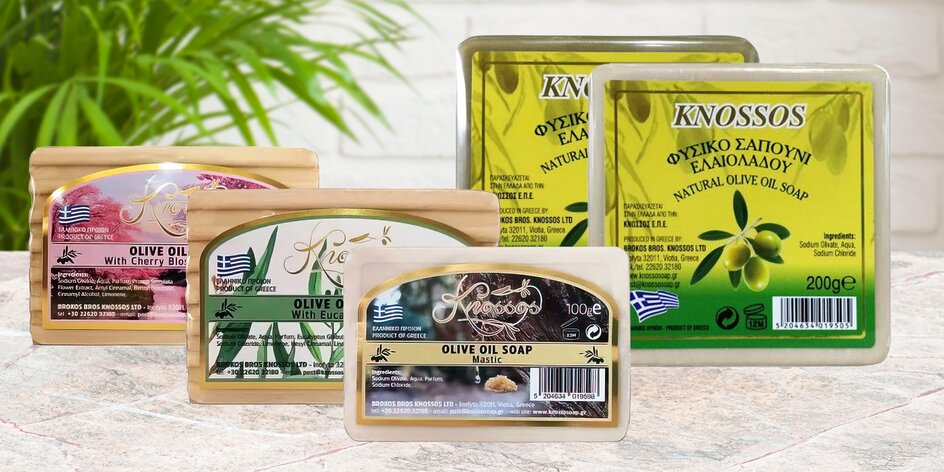 Tradiční řecká olivová mýdla na tělo i obličej