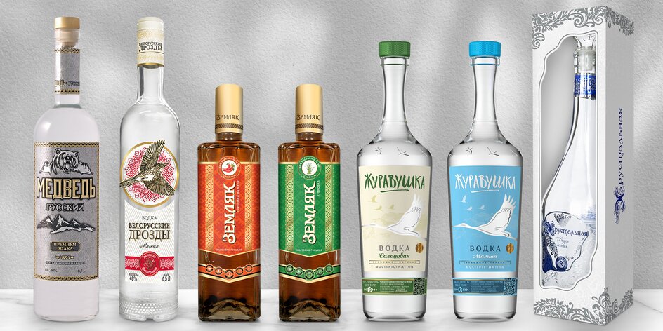 Kvalitní vodky z Běloruska: čisté i s příchutěmi