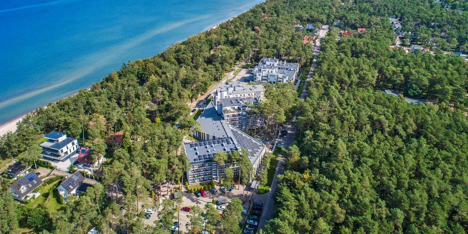 Lázeňský komplex na Baltu: jídlo, pláž i wellness