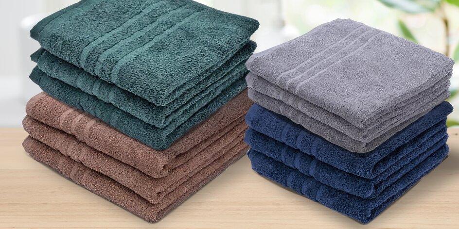 Froté ručníky a osušky ze 100% bavlny: 3 velikosti