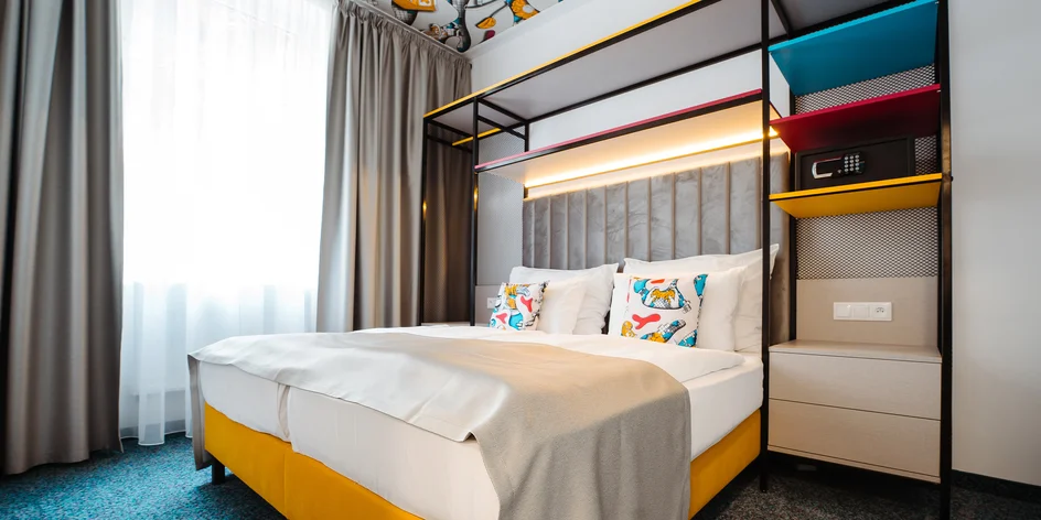 Apartmán u kolonády ve Varech: jídlo, wellness, Saunia