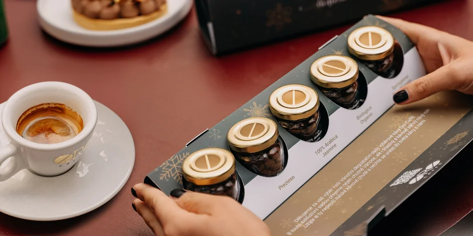 Dárkové balíčky kávy ORO Caffe: arabika i robusta