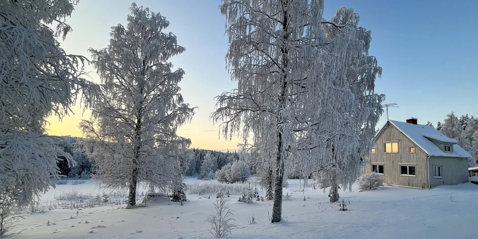 Dům ve Skandinávii uprostřed lesů a jezer, český majitel
