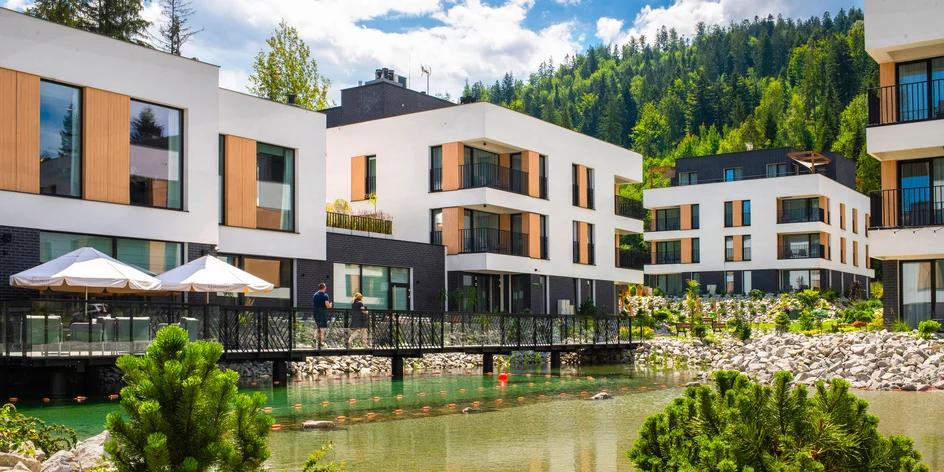Moderní resort v polských Beskydech s jídlem a wellness, akce 2 děti zdarma