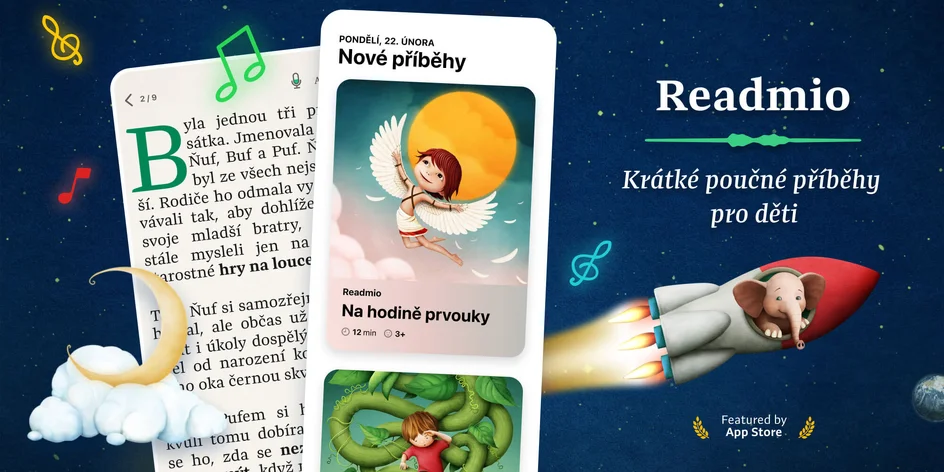 Readmio: předplatné aplikace s příběhy pro děti